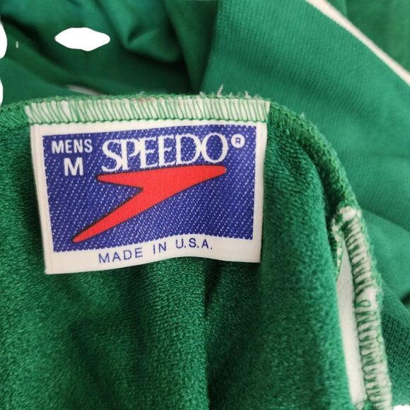 Vintage 80s Speedo Zip Up Track Jacket Womens Size M Green NEW Deadstock - Picture 5 of 7